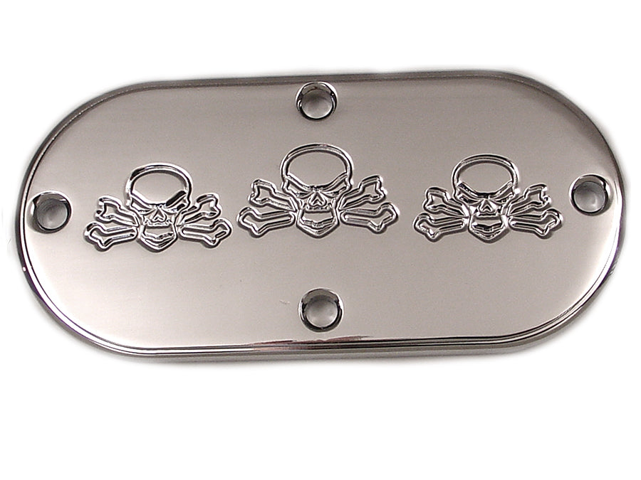 Bonehead Skull Inspection Cover Chrome