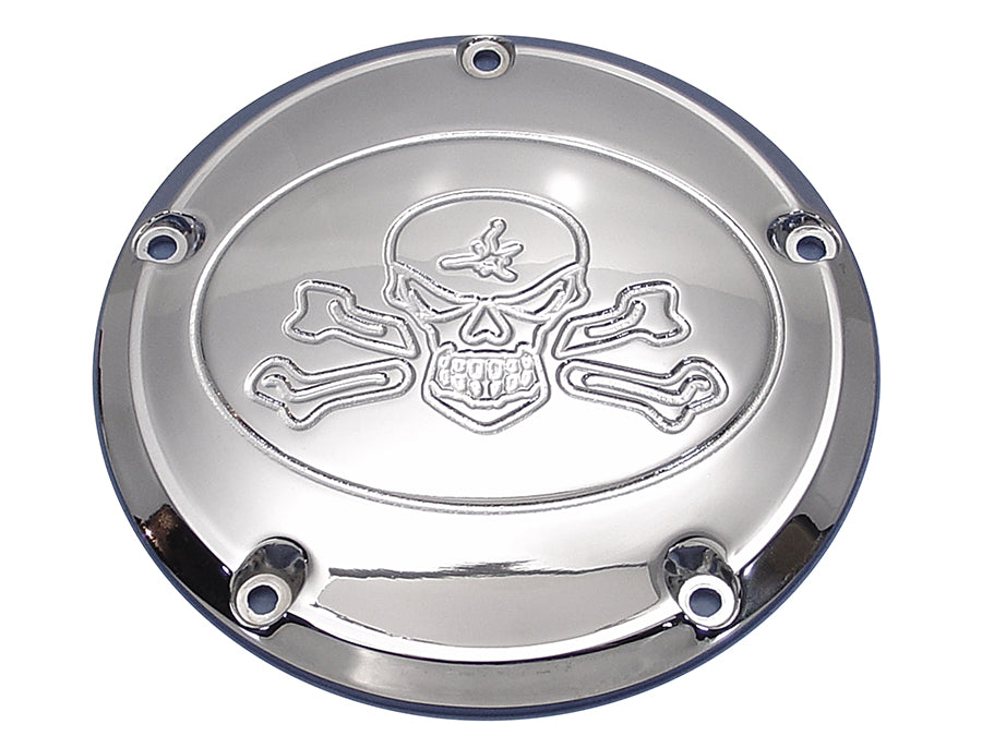 Skull Derby Cover Chrome