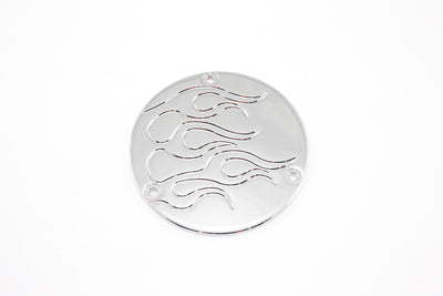Flame Derby Cover Chrome