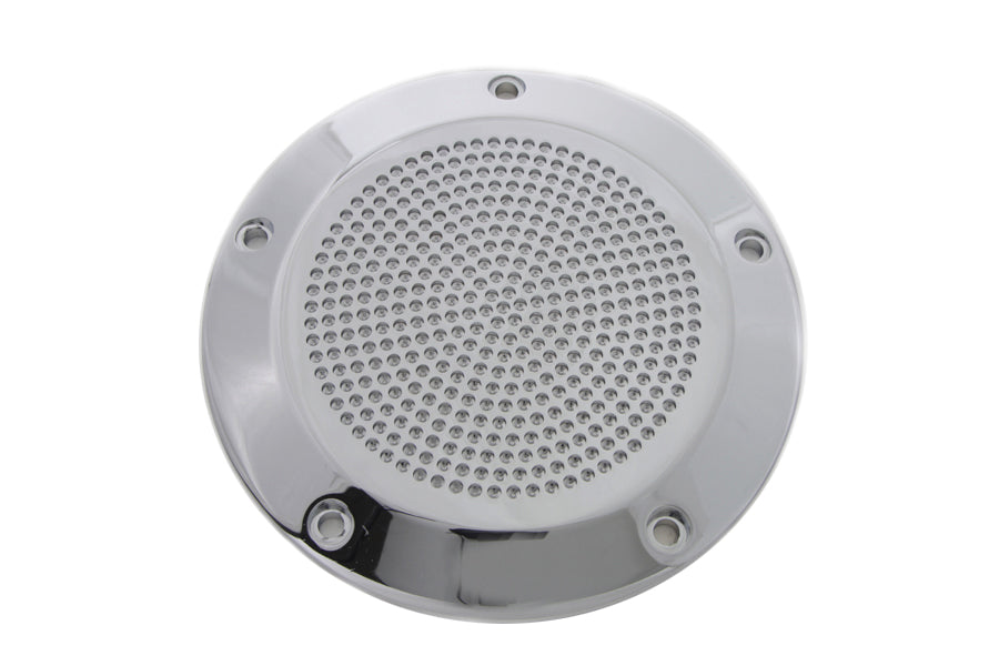 Chrome Perforated 5-Hole Derby Cover