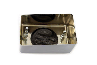 Chrome Ignition Module Cover with Flame