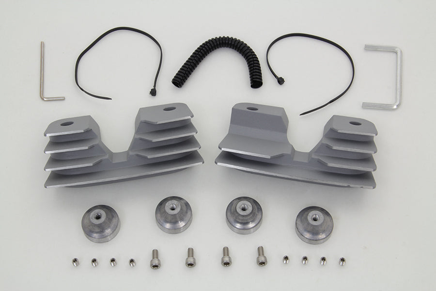 Head Bolt and Spark Plug Cover Kit Silver