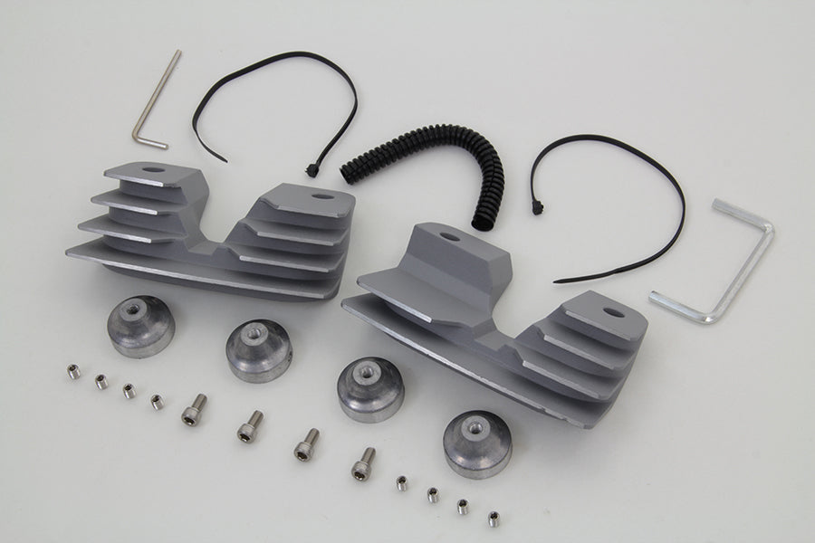 Head Bolt and Spark Plug Cover Kit Silver