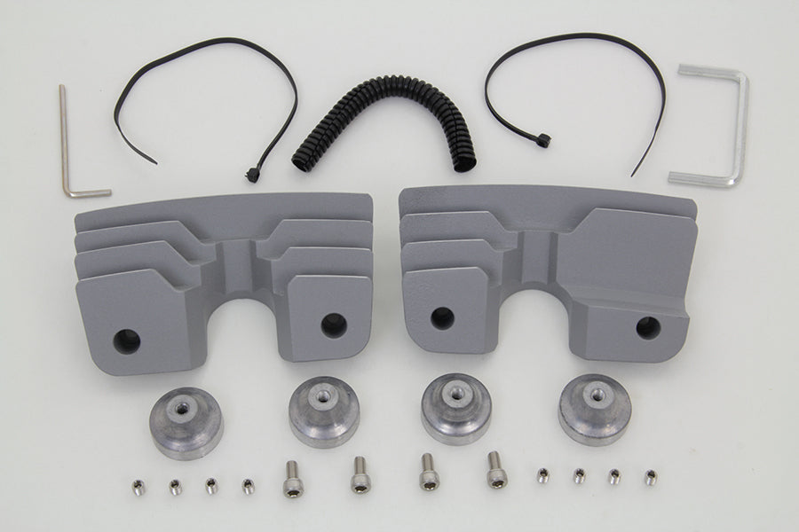 Head Bolt and Spark Plug Cover Kit Silver