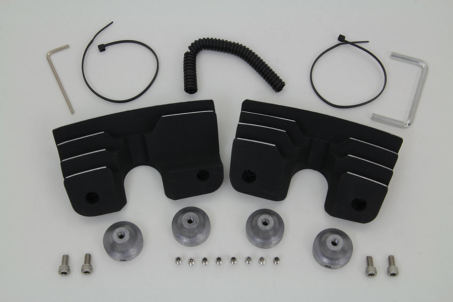 Head Bolt and Spark Plug Cover Kit Black