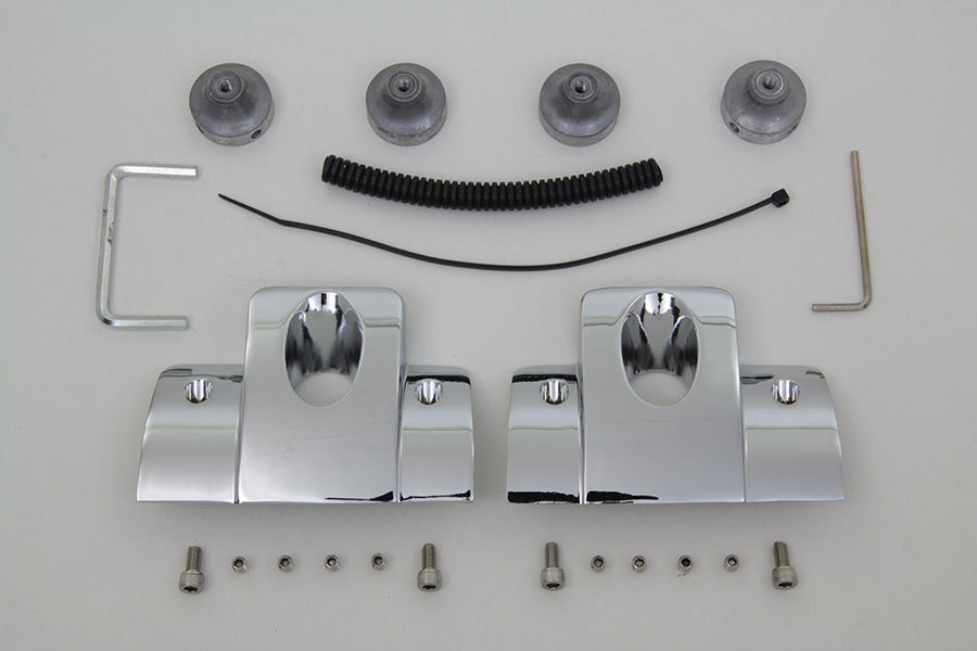 Head Bolt and Spark Plug Cover Kit Chrome