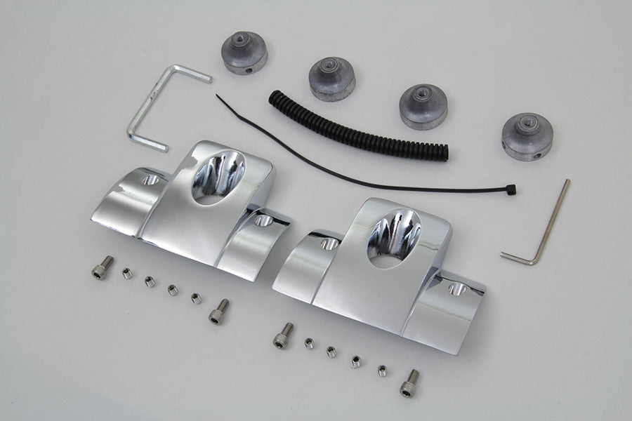 Head Bolt and Spark Plug Cover Kit Chrome