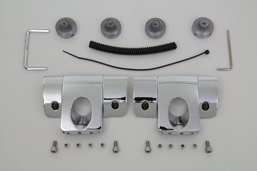 Head Bolt and Spark Plug Cover Kit Chrome