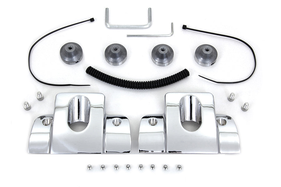 Head Bolt and Spark Plug Cover Kit Chrome