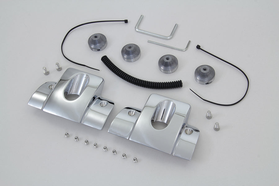 Head Bolt and Spark Plug Cover Kit Chrome