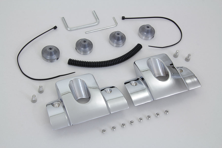 Head Bolt and Spark Plug Cover Kit Chrome