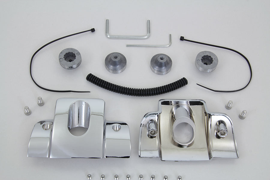 Head Bolt and Spark Plug Cover Kit Chrome