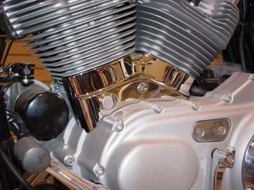 Chrome Left Side Cylinder Base Cover