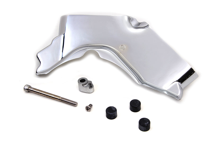 Cylinder Base Cover Left Side Chrome