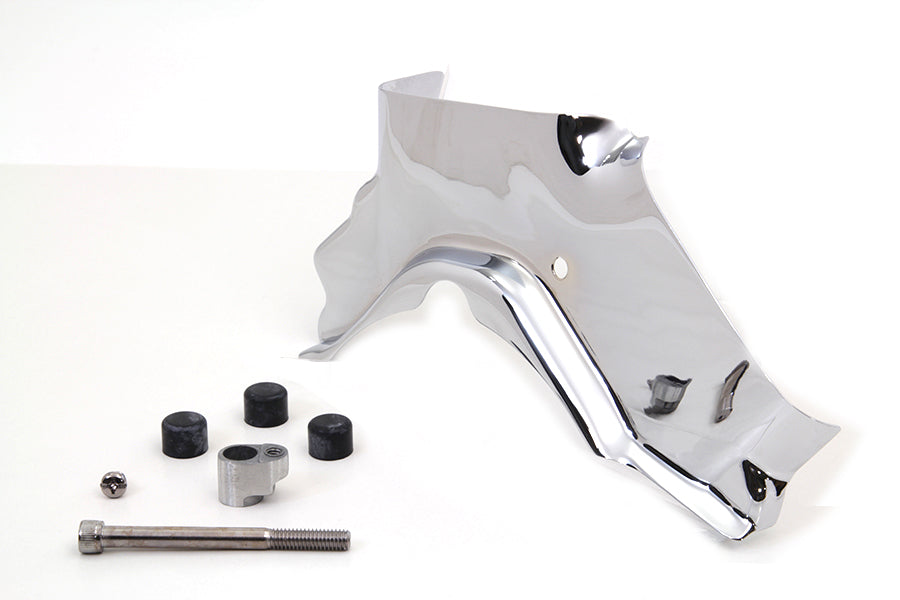 Cylinder Base Cover Left Side Chrome