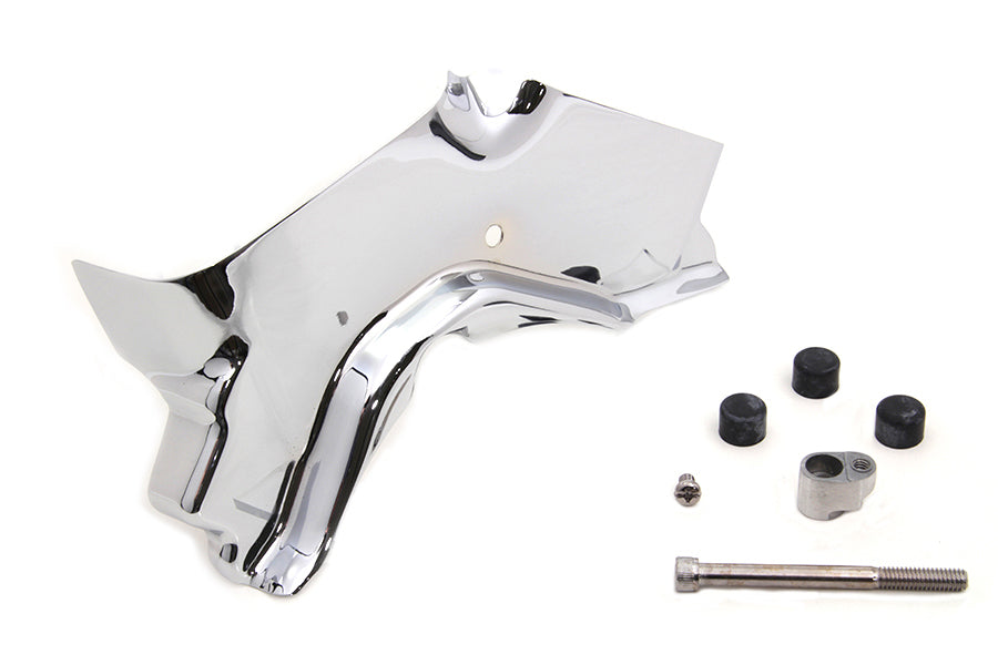 Cylinder Base Cover Left Side Chrome