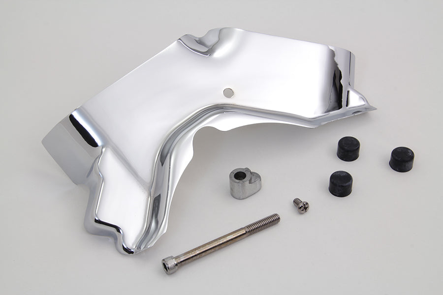 Cylinder Base Cover Left Side Chrome