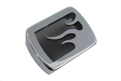 Chrome Coil Cover with Flame Accent