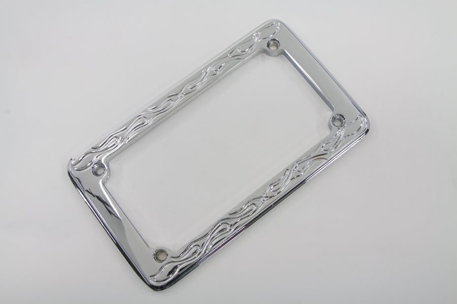 License Plate Frame Flame Style