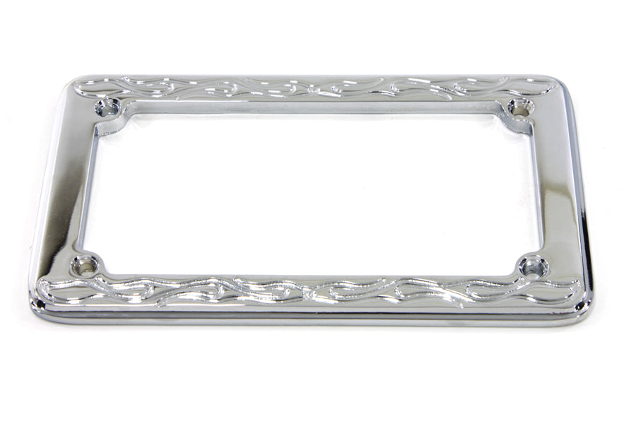License Plate Frame Flame Style