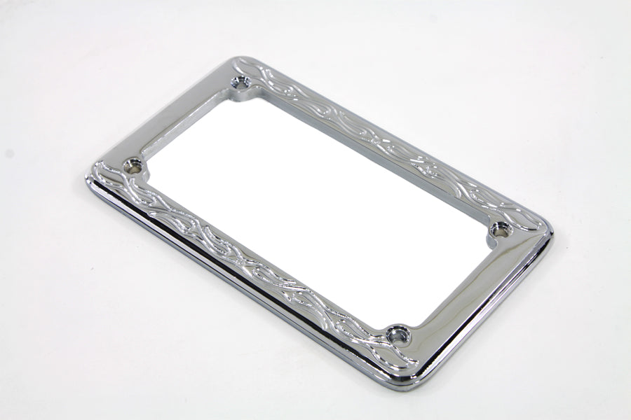License Plate Frame Flame Style