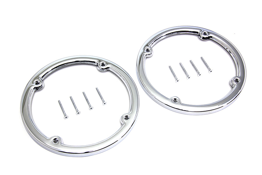 Chrome Rear Tour-Pak Speaker Trim Set