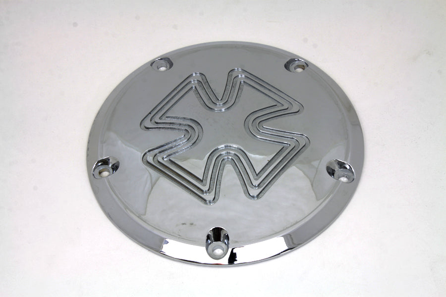Cross Derby Cover Chrome Billet