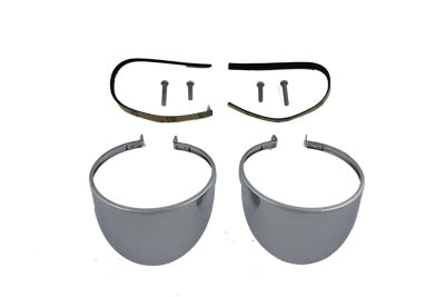 Chrome Turn Signal Lamp Visor