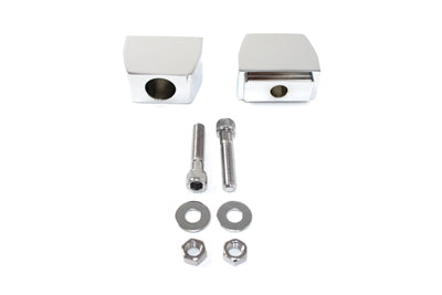 Chrome Rear Axle Adjuster Block Set