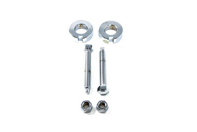 Chrome Rear Axle Adjuster Kit