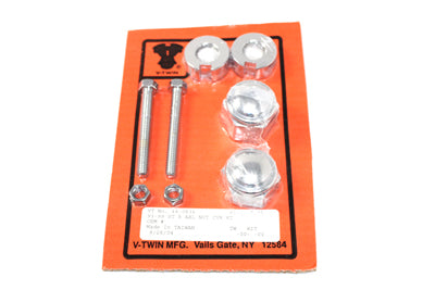 Chrome Rear Axle adjuster and Nut Kit