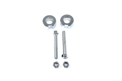 Chrome Rear Axle Adjuster Kit