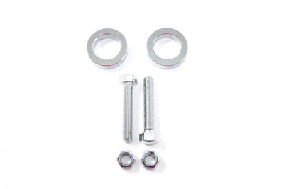 Chrome Rear Axle Adjuster Kit