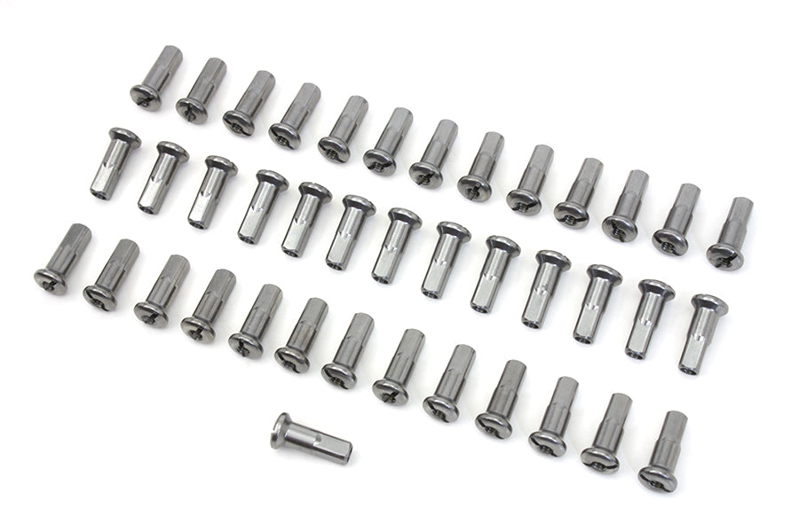 Spoke 40 Piece Cadmium Nipple Set
