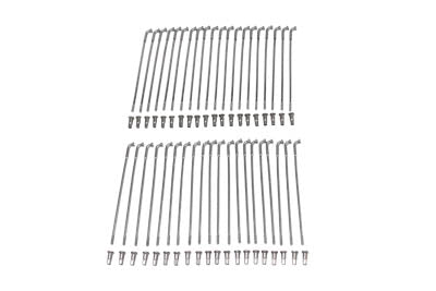 Polished Stainless Steel 18 Spoke Set