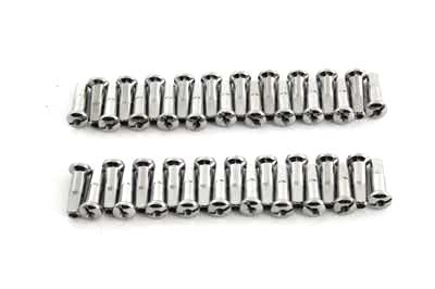 Spoke 40 Piece Chrome Nipple Set