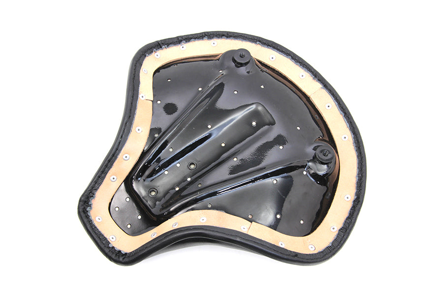Black Leather Solo Seat