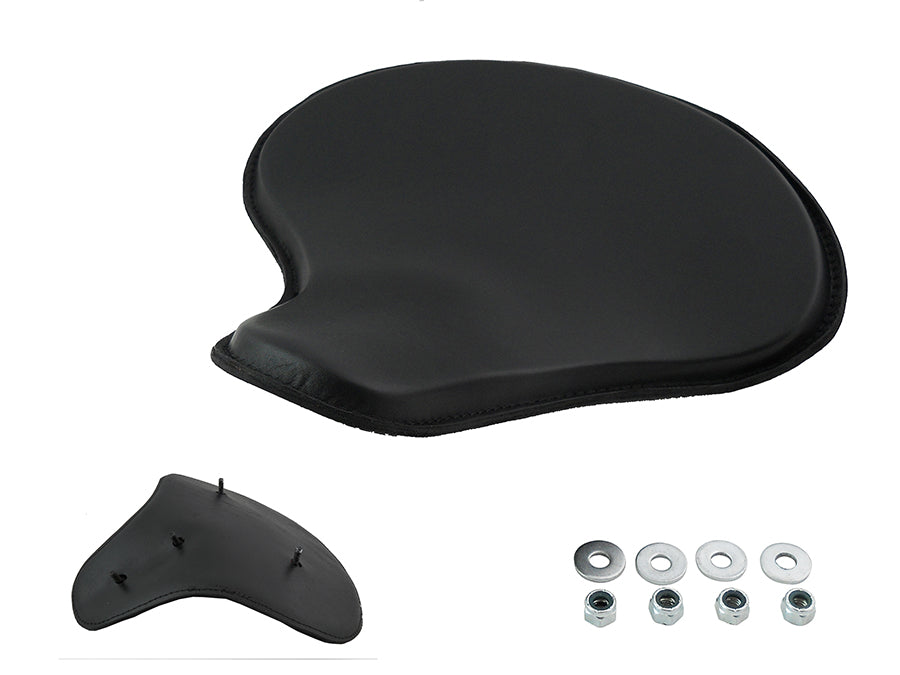 Black Leather Solo Seat