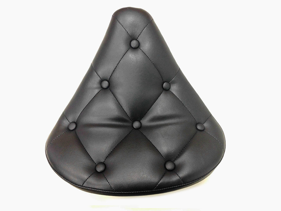Black Vinyl Solo Seat with Buttons