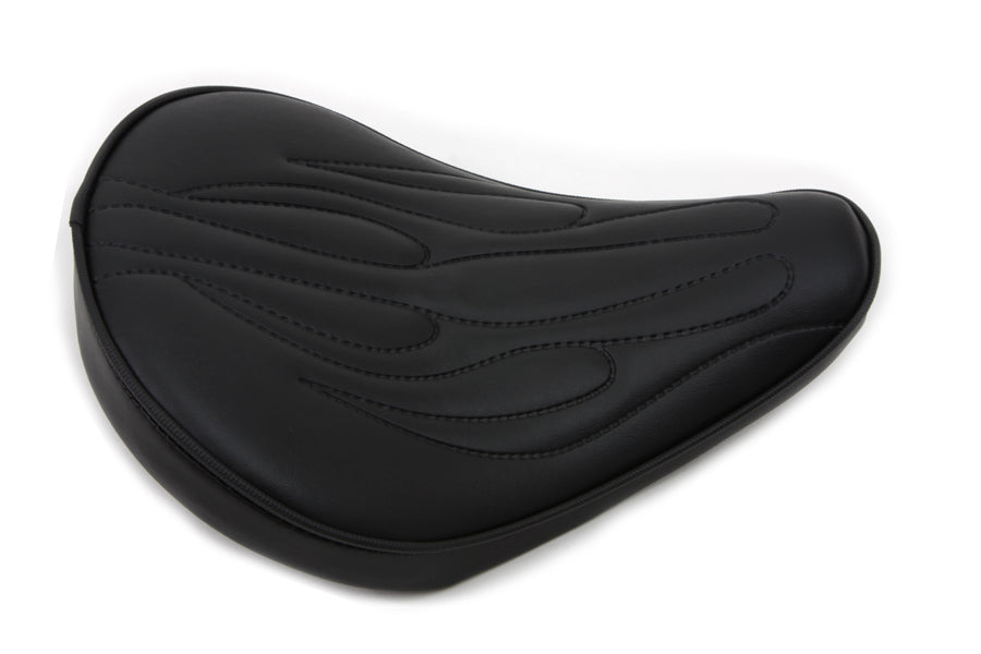 Black Solo Seat with Flame Stitch Small