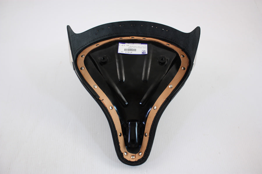 Black Leather Metro Police Solo Seat