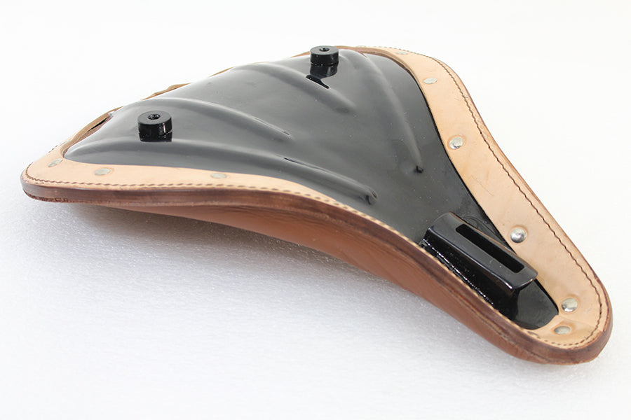 Brown Leather Velo Racer Solo Seat