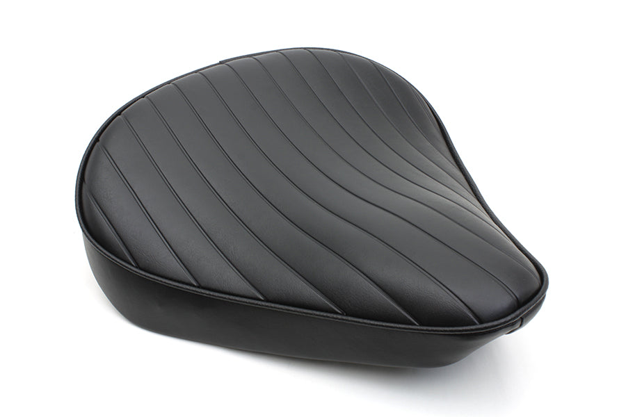 Black Tuck and Roll Solo Seat Large
