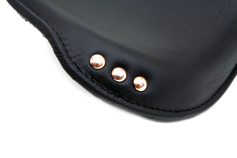 Black Leather Replica Army Solo Seat