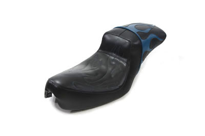 Hustler Gunfighter Teal Flame Seat