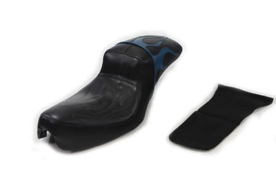 Hustler Gunfighter Teal Flame Seat