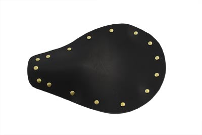 Bare Bones Black Leather Solo Seat