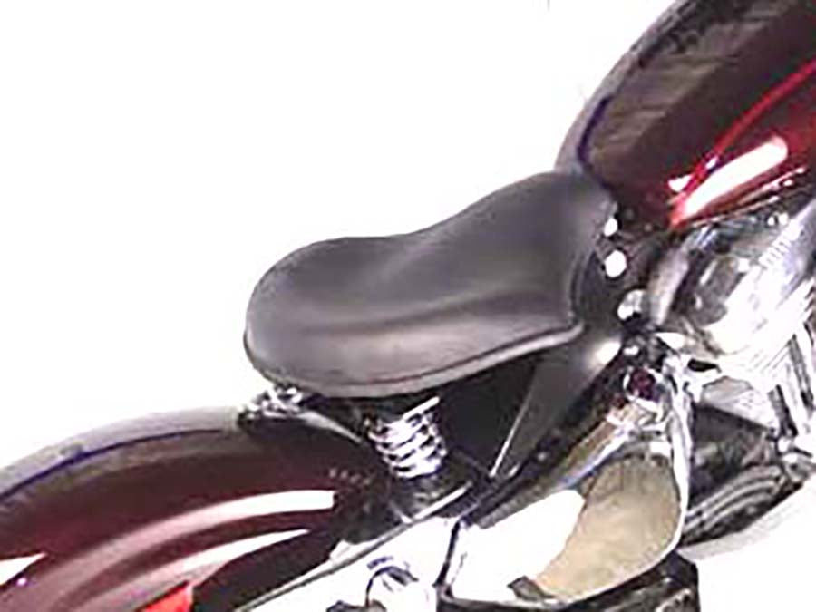 Black Leather Solo Seat With Mount Kit