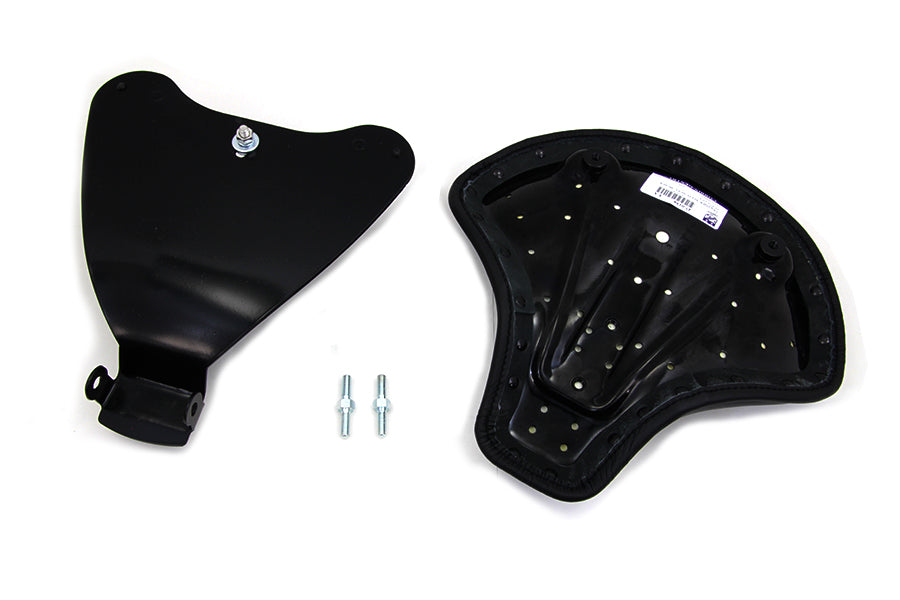 Black Leather Solo Seat with Mount Kit