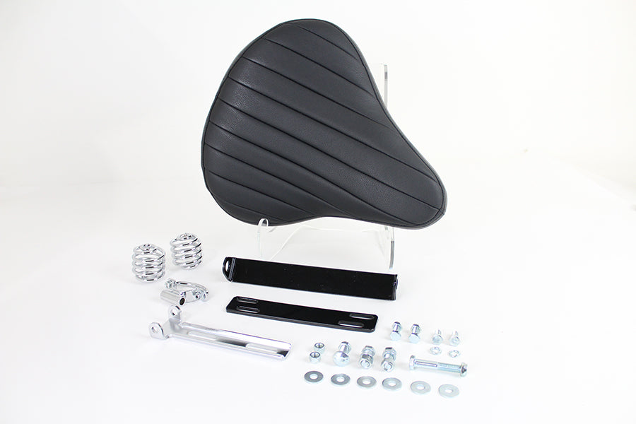 Black Leather Solo Seat Kit